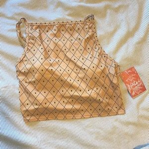 Kortni Jeane birthday Pineapple Print Squared Up Swim Top